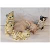 Image 1 : TRAY OF YARD DECOR 4 VINYL CATS, 1