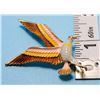 Image 1 : GOLD TONE ENAMEL FLYING EAGLE WITH