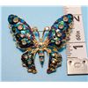 Image 1 : GOLD TONE BUTTERFLY BROOCH FEATURING