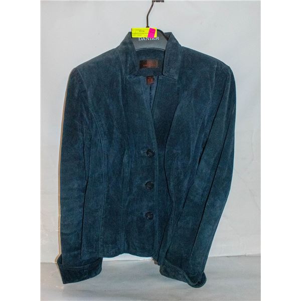 DANIER BLUE SUEDE LEATHER JACKET - LADIES