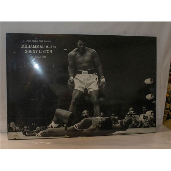 36"X24" MUHAMMAD VS SONNY (WATER