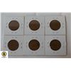 Image 1 : 6 X 2 PENCE COPPER COINS CURRENCY