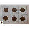 Image 1 : 6 X 2 PENCE COPPER COINS CURRENCY