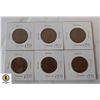 Image 1 : 6 X 2 PENCE COPPER COINS CURRENCY