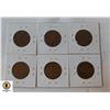 Image 2 : 6 X 2 PENCE COPPER COINS CURRENCY