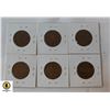 Image 2 : 6 X 2 PENCE COPPER COINS CURRENCY