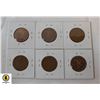 Image 2 : 6 X 2 PENCE COPPER COINS CURRENCY