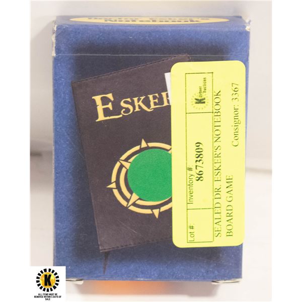 SEALED DR. ESKER'S NOTEBOOK BOARD GAME