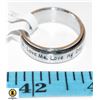 Image 1 : SIZE 14 SPINNER RING "LOVE ME, LOVE MY DOG"