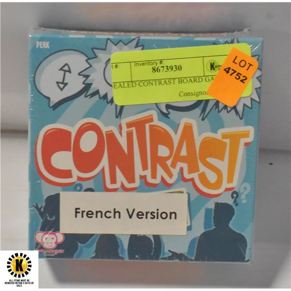 SEALED CONTRAST BOARD GAME