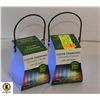 Image 1 : 2 COLOR CHANGING LED CITRONELLA CANDLES 20+ HRS