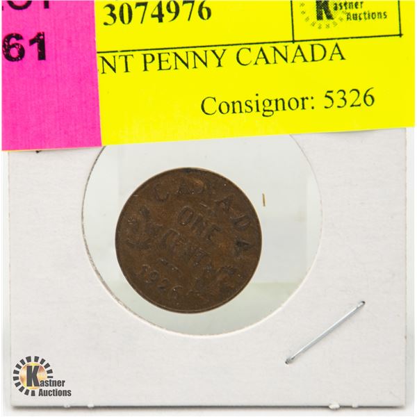 1917 ONE CENT PENNY CANADA