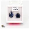 17.00 CT TW ROUND AND PEAR-SHAPED SAPPHIRE COLOR