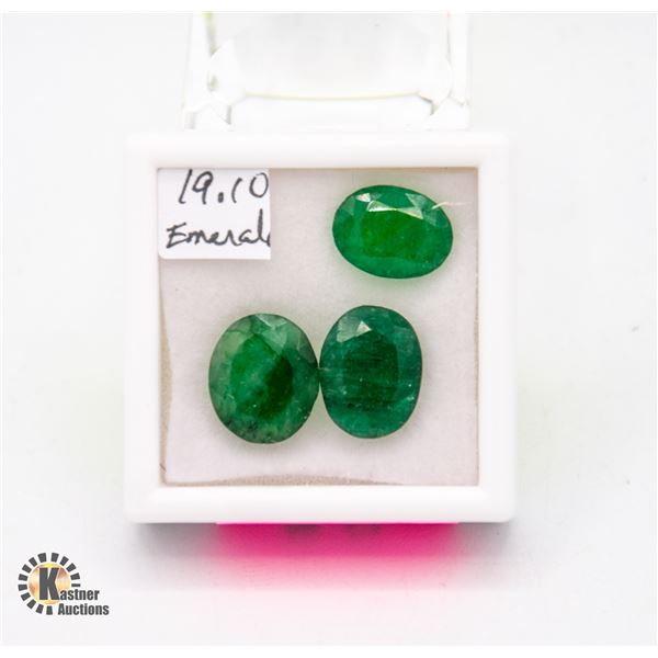 19.10 CT TW OVAL SHAPED EMERALD COLOR ENHANCED