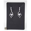 Image 1 : DANGLING 1 CT CZ WITH CLEAR ACCENTS EARRINGS