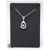 Image 1 : FLOATING 0.75 CT CZ WITH CLEAR ACCENTS 45 CM PENDA