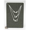 Image 1 : 3 X 50 CM STERLING SILVER NECKLACE WITH LOBSTER