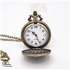 Image 2 : NEW BRONZE TONE GOLFING POCKET WATCH