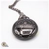Image 1 : NEW BLACK TONE DAD POCKET WATCH WITH CHAIN