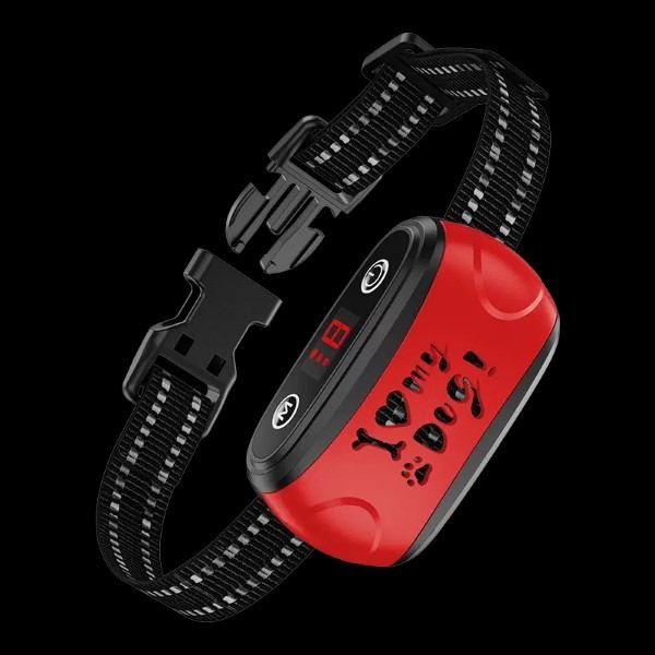 NEW RED RECHARGABLE NO BARK COLLAR W/NO SHOCK MODE