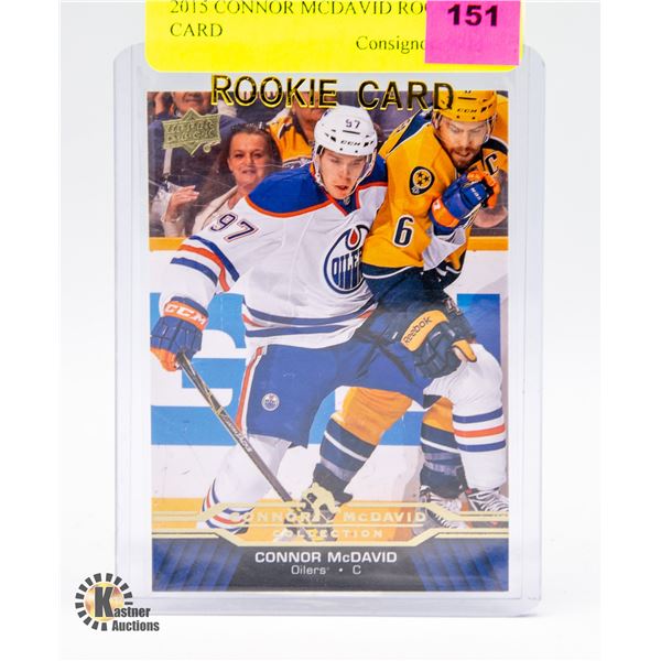 2015 CONNOR MCDAVID ROOKIE CARD