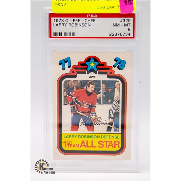 1978 LARRY ROBINSON ALL-STAR PSA 8