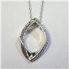 Image 1 : BZ1467-188 SILVER DIAMOND 20" NECKLACE
