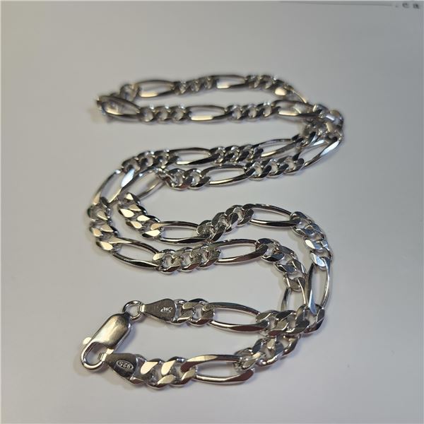 BZ1467-173 SILVER 22.8G 19  NECKLACE