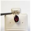 Image 1 : BZ1467-166 SILVER GARNET(1CT) PENDANT