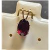 Image 1 : BZ1467-182 SILVER GARNET 6X8MM PENDANT