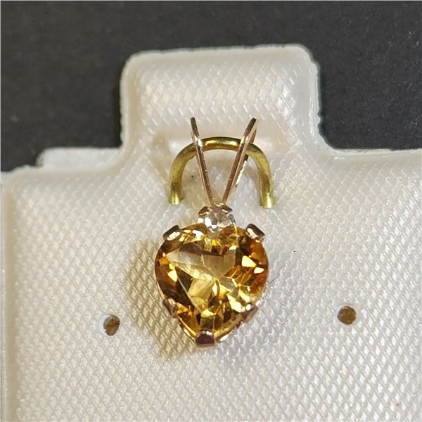 BZ1467-189 10K CITRINE (0.67CT) PENDANT