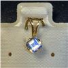 Image 1 : BZ1467-179 14K MOONSTONE PRINCESS CUT PENDANT