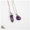 Image 1 : 2 NEW POLISHED AMETHYST GEMSTONE