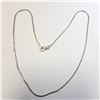 Image 1 : BZ1467-192 SILVER SNAKE CHAIN 15" NECKLACE