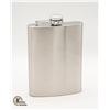 Image 1 : ENGRAVABLE 8 OZ STAINLESS STEEL FLASK