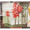 Image 1 : LARGE CANVAS ART 40”X 40” WITH TREES MAINLY