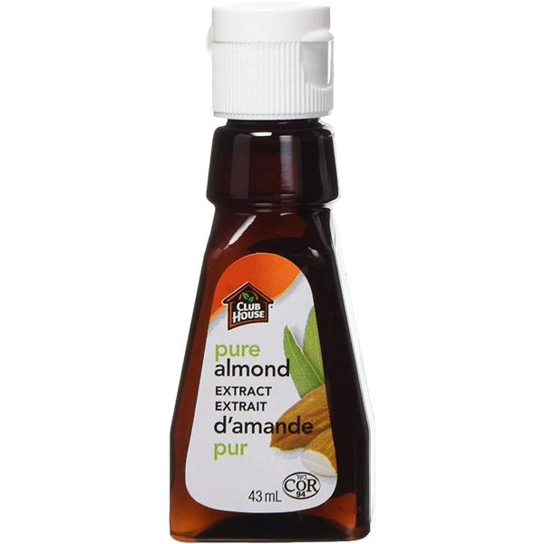 3 NEW BOTTLES OF CLUB HOUSE ALMOND EXTRACT - 43ML