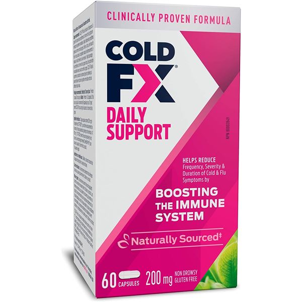 NEW COLD FX DAILY SUPPORT 200MG 60 CAPSULES