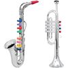 Image 1 : NEW CLICK N PLAY TOY SAXOPHONE & TRUMPET SET