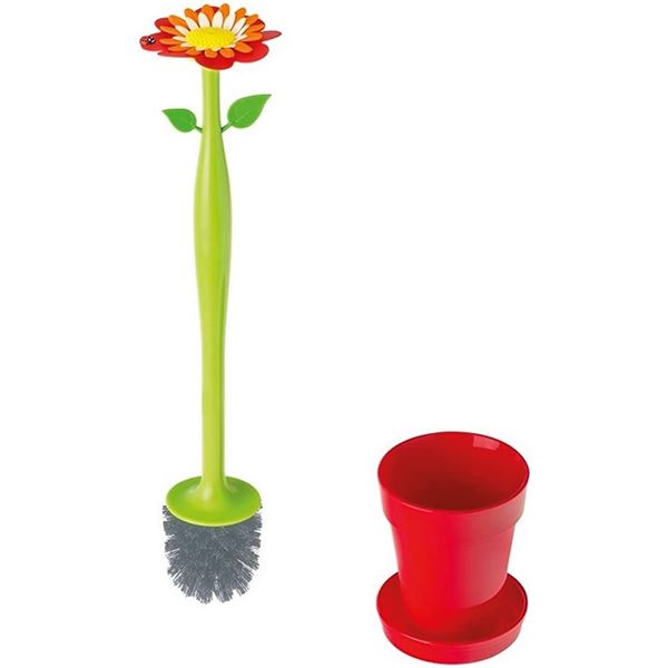 NEW VIGAR DECORATIVE TOILET BRUSH SET