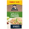 2 NEW BOXES OF 18 QUAKER INSTANT APPLE & CINNAMON