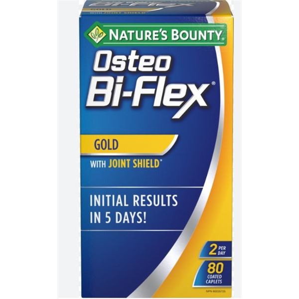 NEW BOTTLE OF NATURE'S BOUNTY OSTEO BI-FLEX GOLD