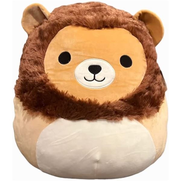 NEW OFFICIAL BROWN LION 16" SQUISMALLOWS PLUSH TOY