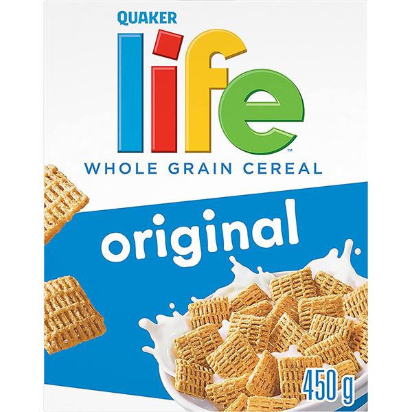 NEW CASE OF 6 QUAKER LIFE ORIGINAL CEREAL BOXES