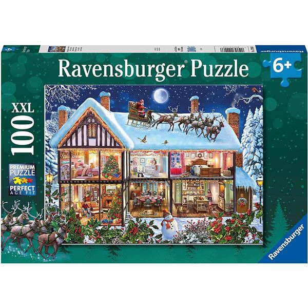 NEW RAVENSBURGER 100XXL CHRISTMAS AT HOME PUZZLE