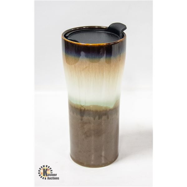 NEW CERAMIC TRAVEL MUG