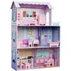 Image 1 : NEW TEAMSON KIDS FANCY MANSION DOLLHOUSE WITH