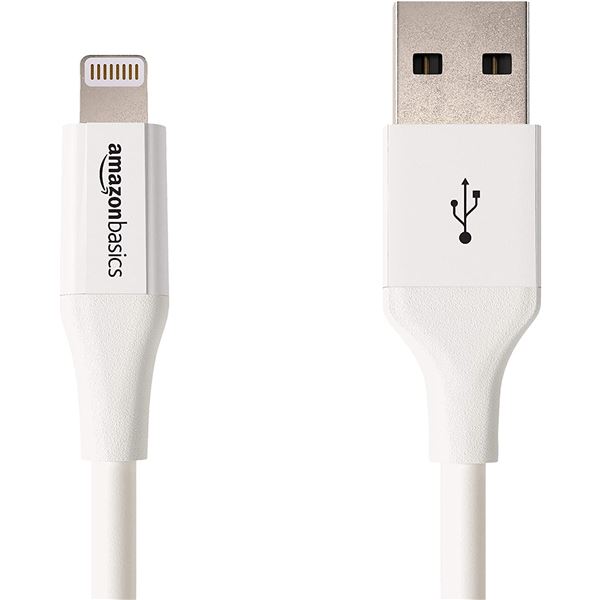 NEW AMZ BASICS USB A CABLE W/ LIGHTNING CONNECTOR