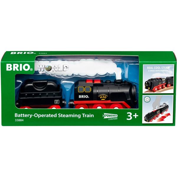 NEW BRIO WORLD BATTERY OPERATED STEAMING TRAIN