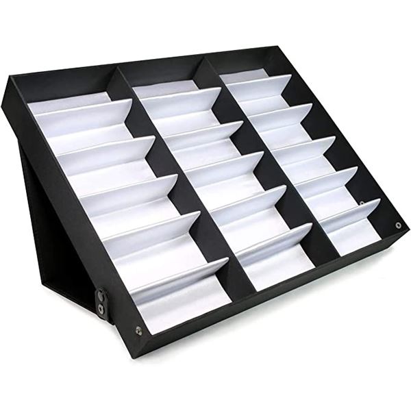 NEW 18 SLOT EYEWEAR SUNGLASSES DISPLAY STORAGE